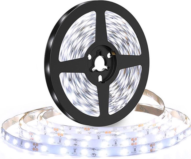 Solight LED-lichtstrip 5 m, 120 LED/m, 10 W/m, 1100 lm/m, IP20, koud wit