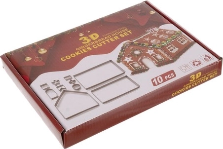 10 pieces for a complete gingerbread house