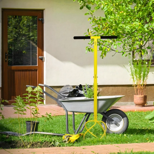 Handmatige cultivator en beluchter voor de bodem