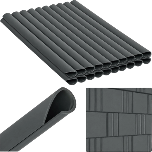 Clips pour bande d’occultation, anthracite, 19 cm, 20 pièces