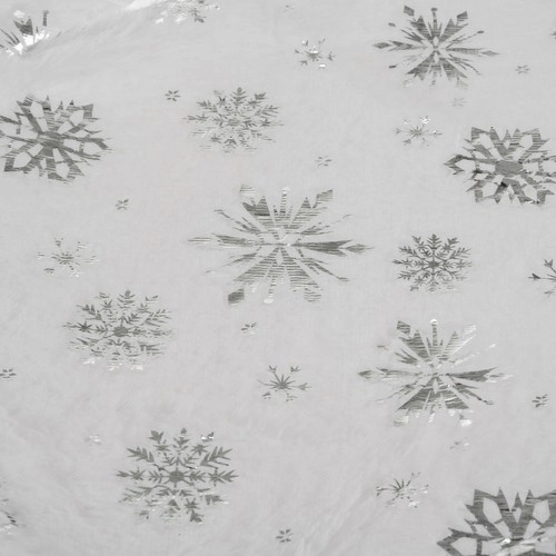 Winter design with silver snowflakes