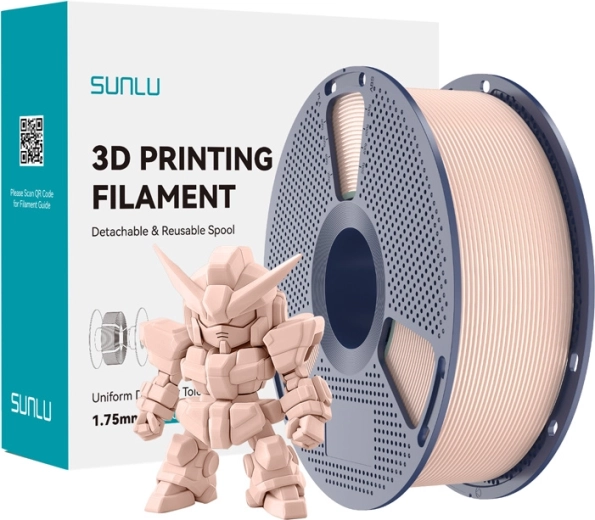Sunlu PLA+ 2.0 filament pro 3D-printen beige 1,75 mm
