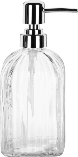 Dosage confortable avec pompe au fini métallique brillant