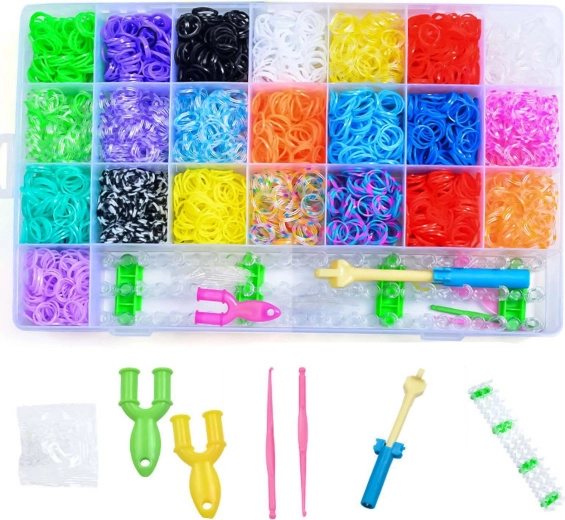 Creatieve set elastiekjes voor het maken van armbanden XXL 6700 stuks
