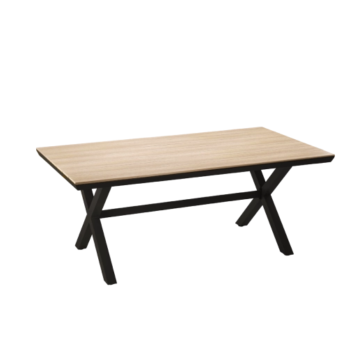 Durable polywood top with a wood-look finish