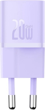 Mini chargeur secteur Baseus GaN5 20 W USB‑C (violet)