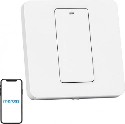 Interrupteur mural Wi‑Fi intelligent MEROSS MSS510X EU compatible HomeKit