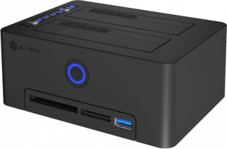 Lecteur de cartes avec station d’accueil double pour SSD/HDD