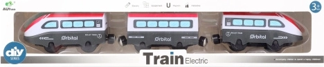 High-Speed Train with Magnetic Battery-Powered Carriages