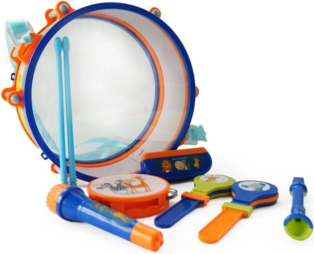 Praktische trommel met draagband