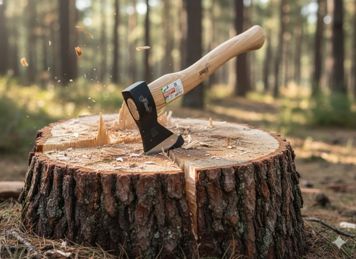 Ergonomic wooden handle