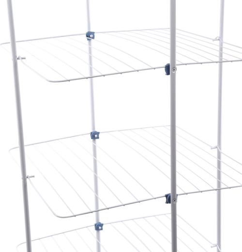 Large drying area in a compact tower