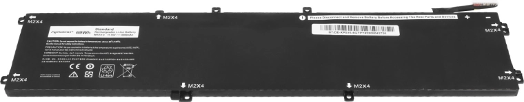 Hoge capaciteit van 6000 mAh (69 Wh) voor langere gebruiksduur
