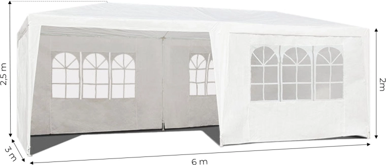 Geräumige Fläche für Events 3×6×2,5 m