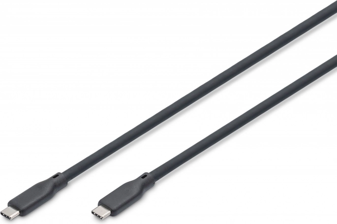 Câble USB-C - USB-C en silicone, USB 4 Gen3 40G 8K 240W, 0,5 m noir