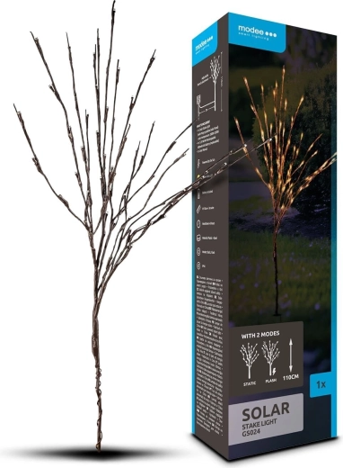 Modee Garten-Solar-LED-Steckleuchte 110 cm
