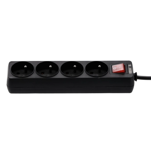 Four Schuko sockets for multiple devices