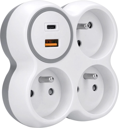 USB-snelladen: USB-A QC 3.0 en USB-C Power Delivery 20 W
