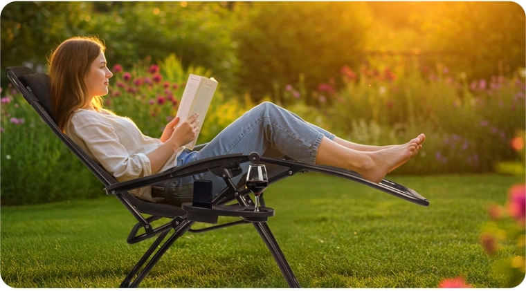 Zijtafeltje voor drankje en telefoon
