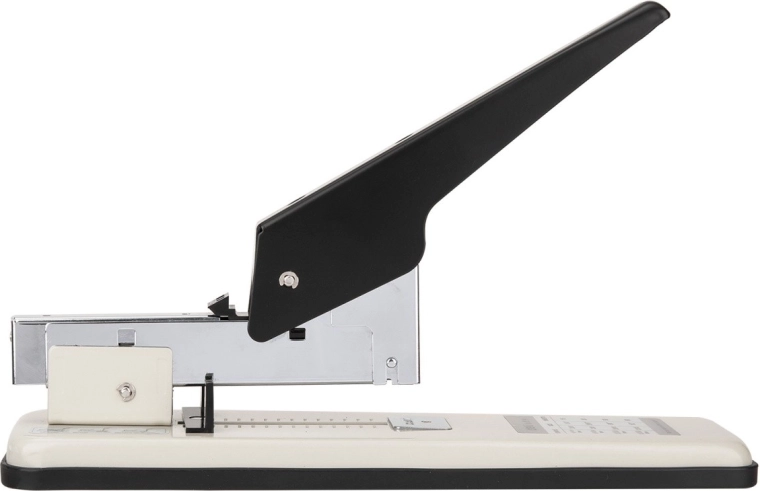 Staple up to 100 sheets without unnecessary effort