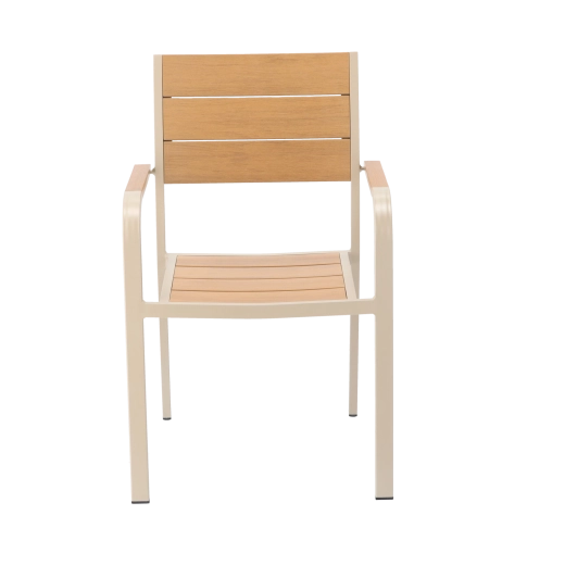 Comfortable wood-effect slats