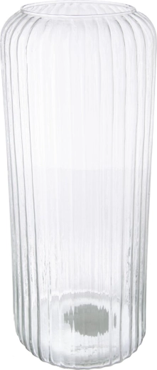 Glazen vaas van gerecycled glas 15 × 15 × 37 cm