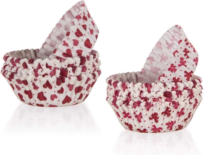 Set LOVE bakvormpjes 8,7 cm 100 stuks