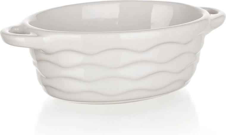 Oval ceramic baking dish 15 × 9 cm Culinaria white