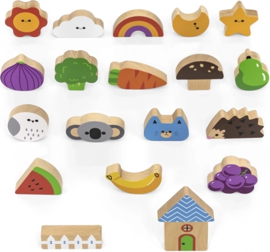 Wooden Game Catch and Find