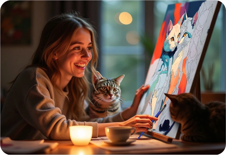 Complete kit for instant creativity