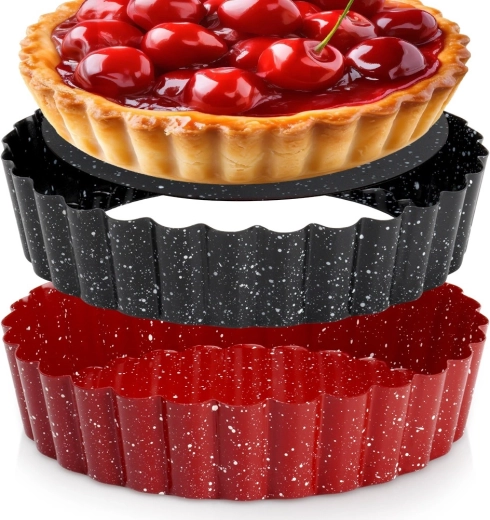 Granitvorm voor tartelettes met uitneembare bodem 12 cm, 2 stuks
