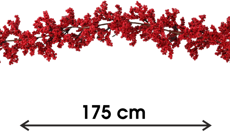 Christmas garland Bożonar with rowan motif 175 cm