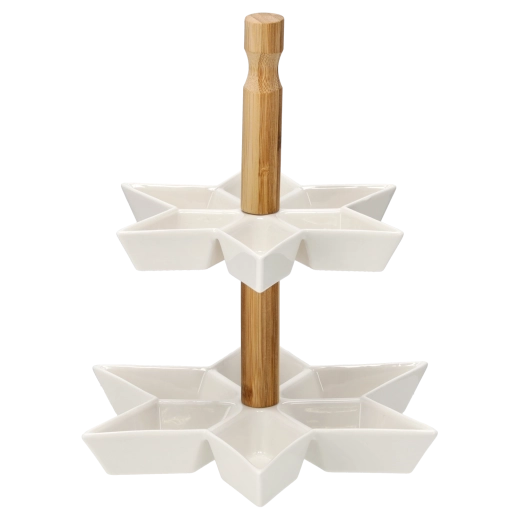 Comfortabel dragen dankzij bamboe handvat