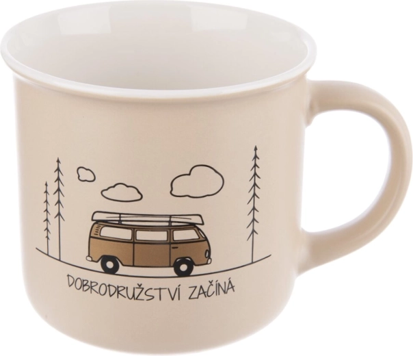 Porcelain mug Travel 0.4 l beige