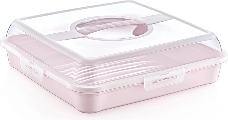 Party-Butler doos voor taart en gebak nordic pink 34,5 × 34,5 × 10,5 cm