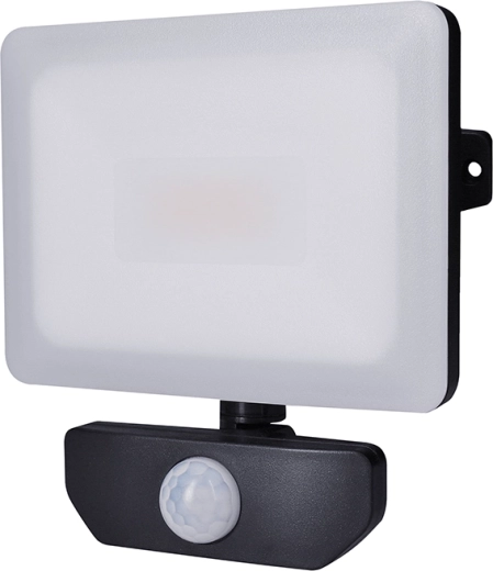 Solight LED-schijnwerper Quick met bewegingssensor 20 W, 1700 lm, 4000 K, IP44, zwart