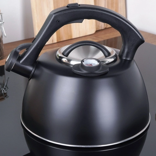 Integriertes Thermometer für präzises Aufgießen