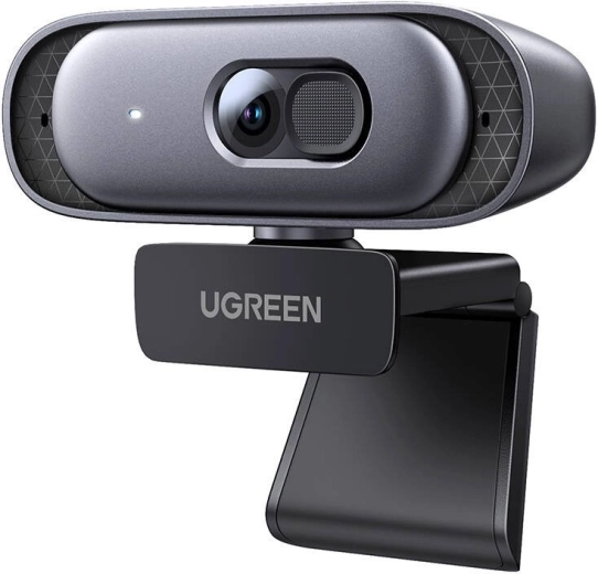 Webcam Ugreen CM778 2K 30 fps avec microphones et cache de confidentialité