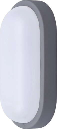 Solight lampe LED ovale d’extérieur et d’intérieur 20 W 1500 lm 4000 K IP54 26 cm grise