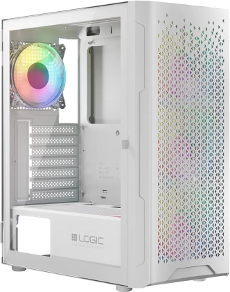 Computergehäuse Logic Aramis ARGB Midi USB 3.0 Weiß