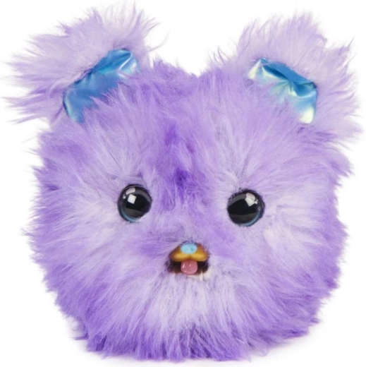 Transforms from a fluffy ball into a puppy