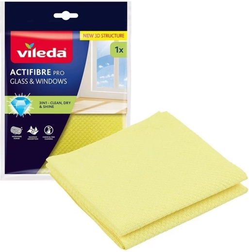 Vileda Actifibre Pro doek voor glas en ramen - 1 stuk