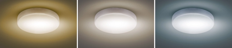 Aanpassing van de kleurtemperatuur 3000–6000 K