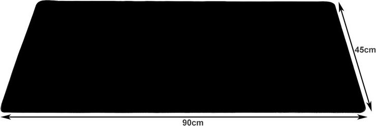 XXL-formaat 90 × 45 cm voor toetsenbord en muis
