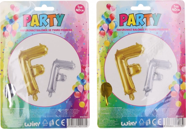 Opblaasbare ballon letter 'F'