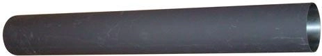 Rookpijp 120 mm, lengte 750 mm, staal 1,5 mm, zwart