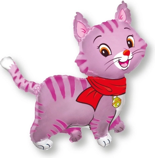 Foil Balloon Beautiful Pink Kitten