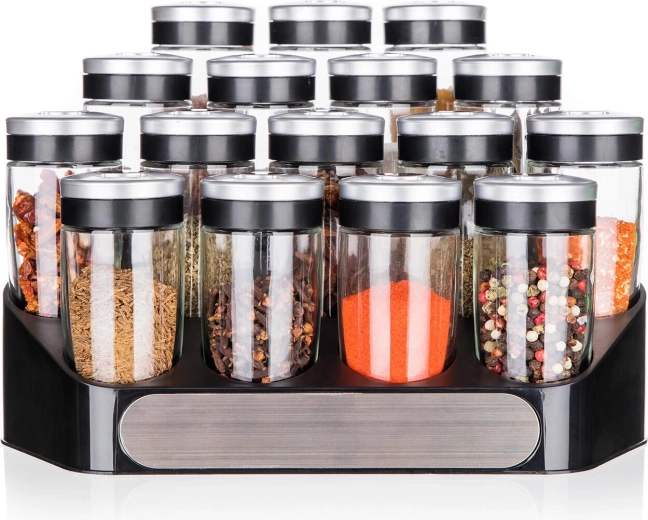 Clear tiered stand saves space