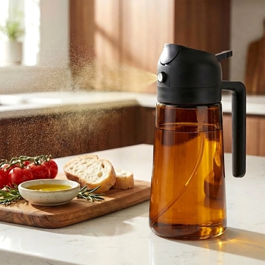 Fine mist for even seasoning
