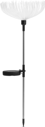 Solar-leddecoratie in de vorm van een kwal, van optische vezels, 80 cm